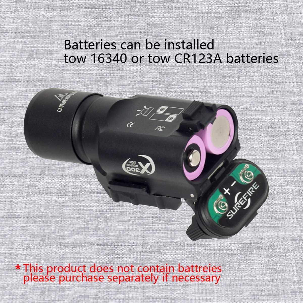 Tactical X300 X300U Ultra X300V XH35 Metal Pistol Gun Strobe LED Light Fits 20mm Rail Airsoft Weapon Hunting FlashlightXJ250728