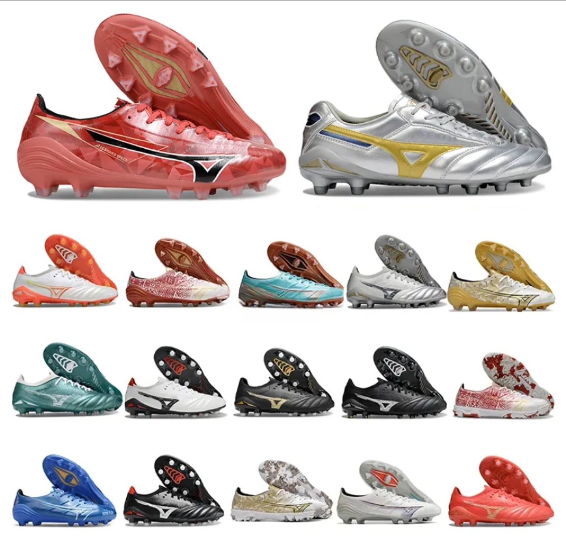 Designer Morelia Neo IV Beta Made in Japan FG/AG Dyna Soccer Cleats Prism Gold Boots Alpha Elite Mugen Laser Blue Alpha Sergio Ramos 4 Vol. lll Soccer Shoes Outdoor shoes