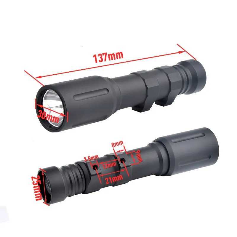1300 Lumen Tactical LED Powerful Flashlight Metal PLHv2 Scout Weapon Light for Picatinny Rail Hunting Airsoft Dual Switch XJ250728