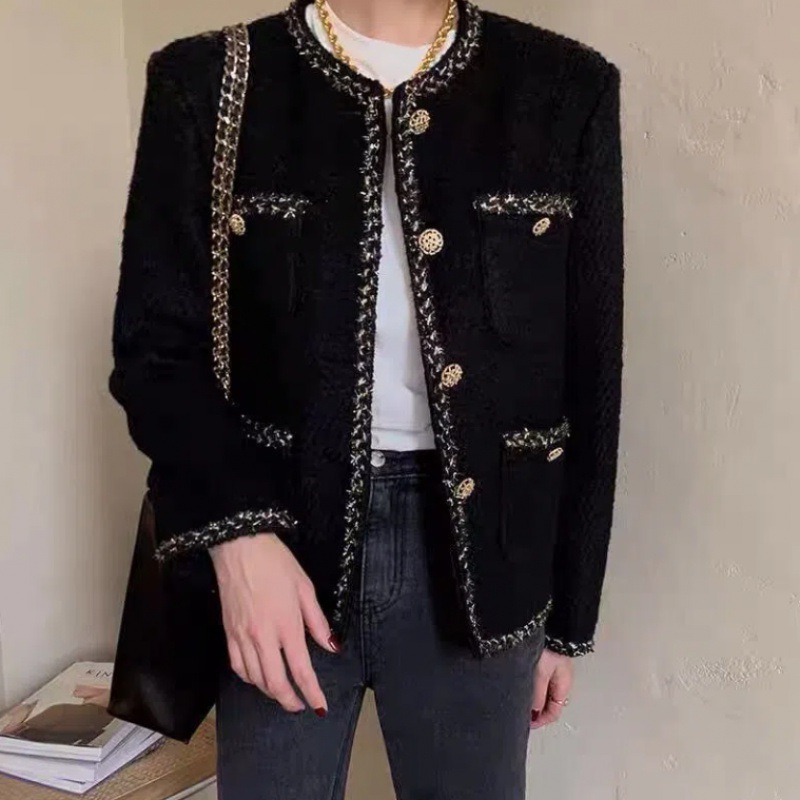 New design 2025 Light Mature French Coat for Women's Niche Spring New Style Autumn and Winter Stylish Slimming Versatile tweed free shipping