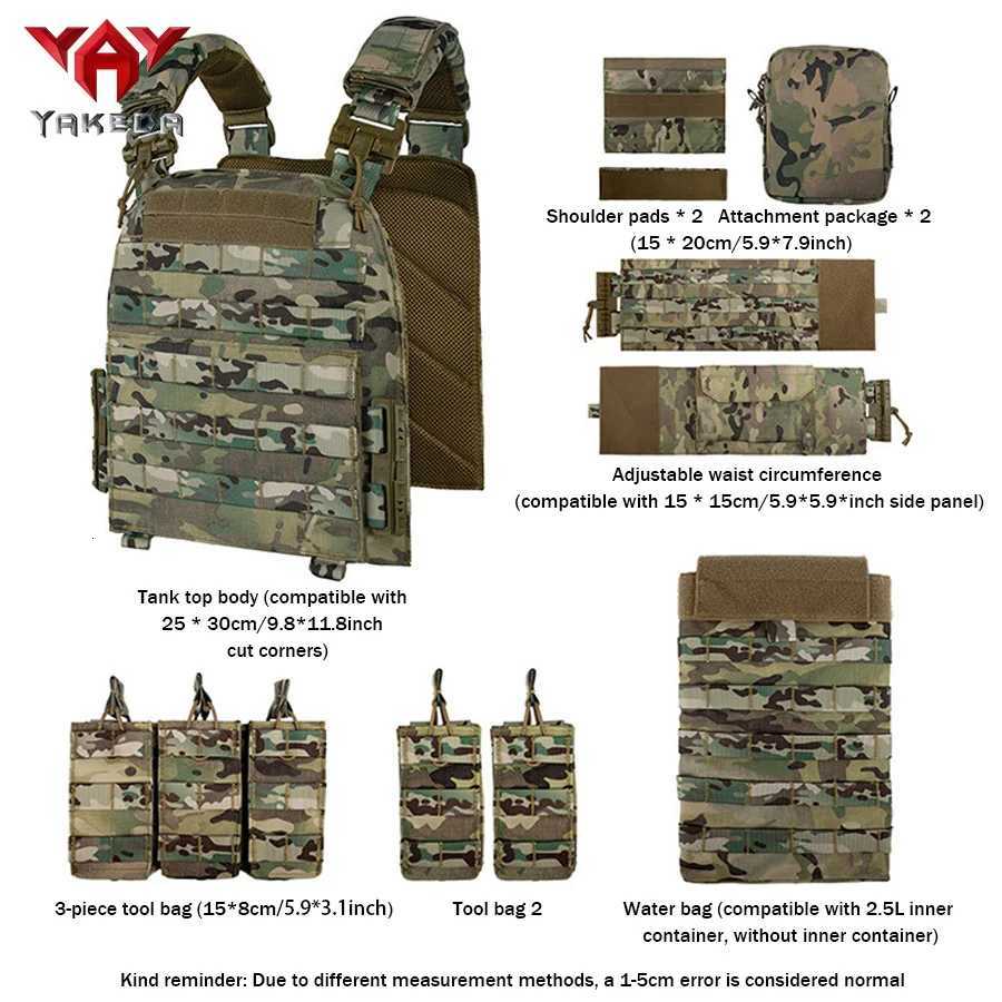 YAKEDA Quick disassembly training vest detachable and expandable comfortable breathable wear-resistant and tear resistant Z250728