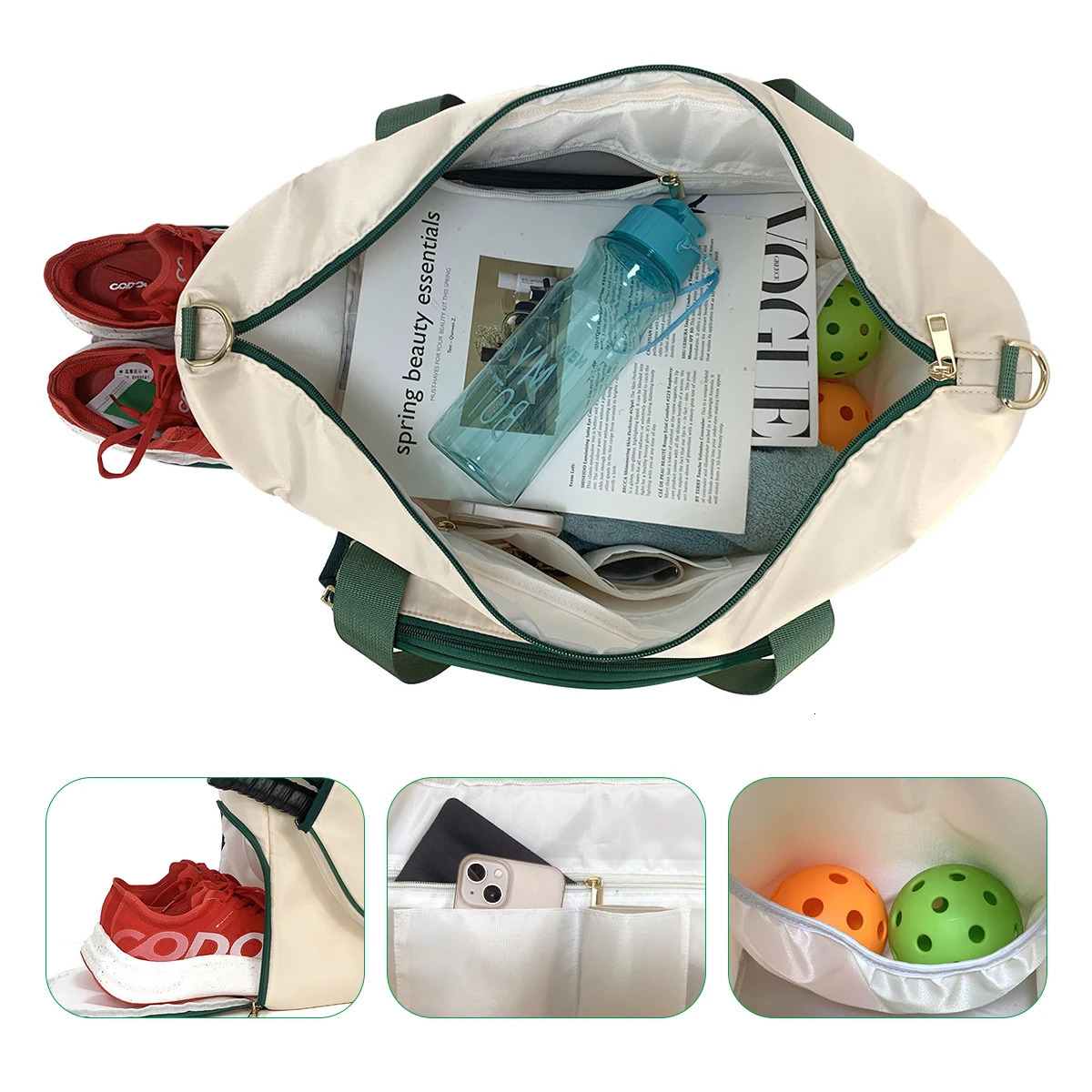 Large capacity waterproof kimchi ball bag with shoe compartment unisex dry wet separation luggage bag 250729