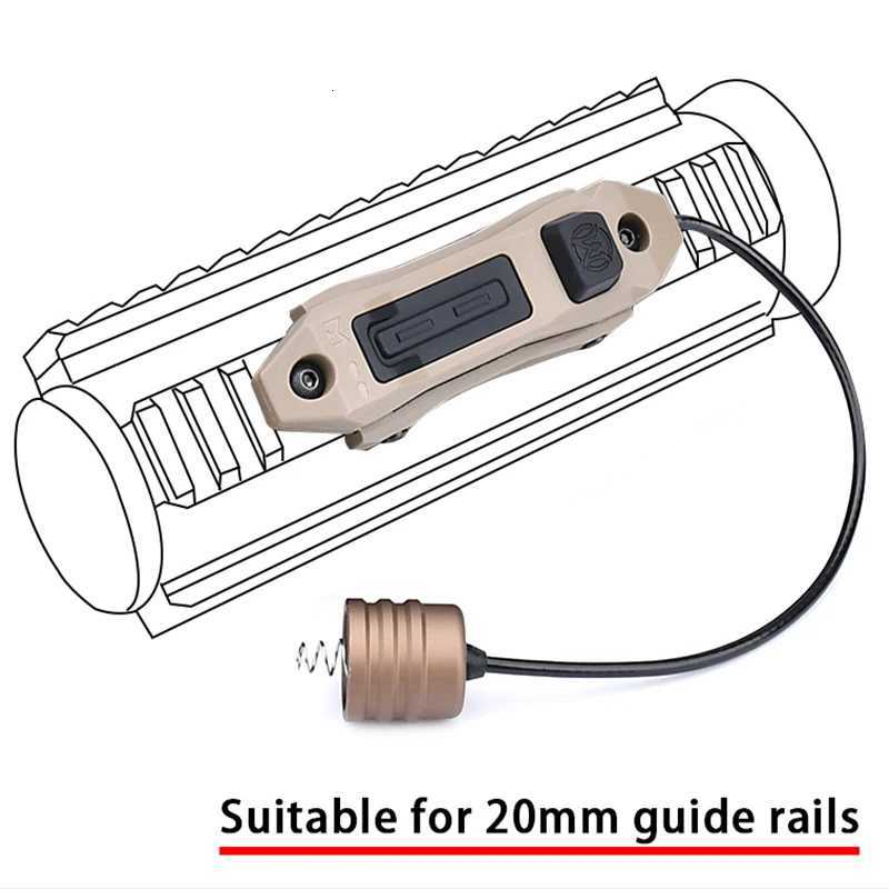 Vadsn Tactical Double Function Switch Applicable for Modlite /m300/m600 Series Airsoft Flashlight Momentary Hunting LightXJ250728