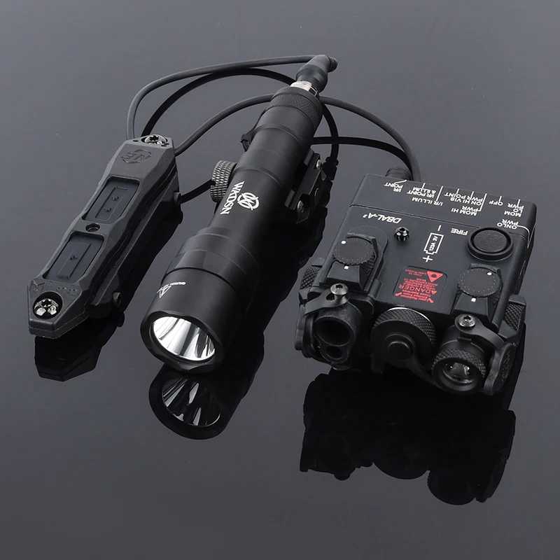 Dbal-A2 Laser Red Green Blue Dot M300 M300A M600 M600U White Light Flashlight With Dual Control Pressure Switch Airsoft Parts XJ250728