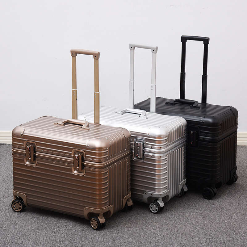 25 Hot Sales in Europe and America German Full Aluminum Magnesium Alloy Flip Top Camera Long 18inch Boarding Small Trolley Case Men's Travel Suit