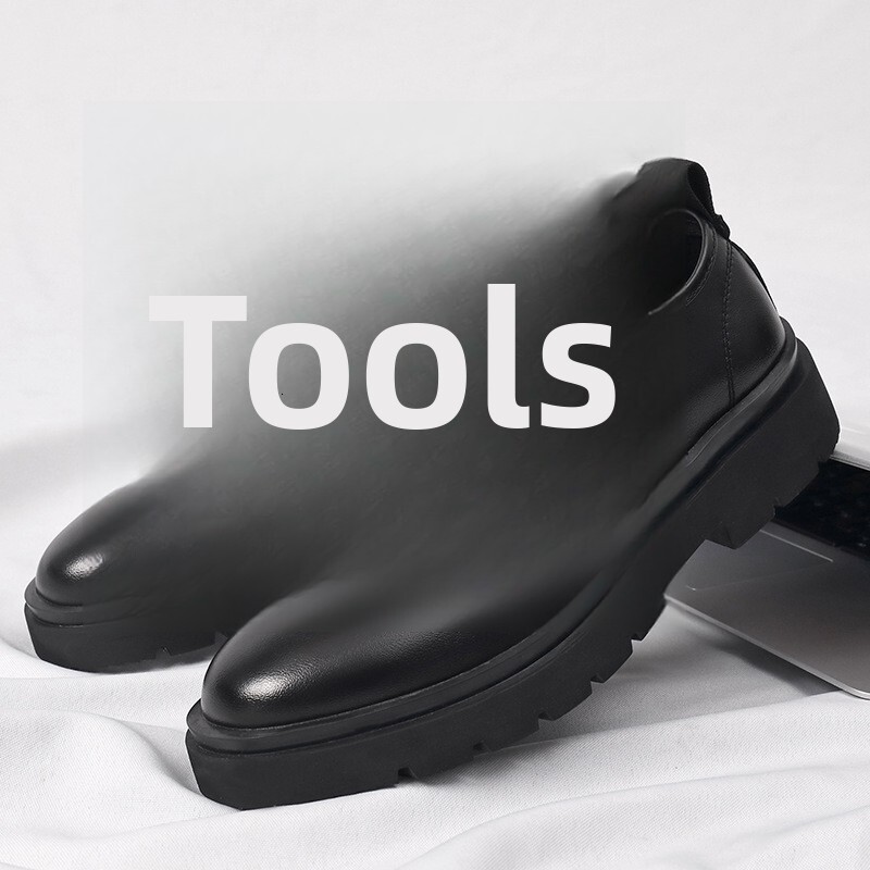 2025 New Leather British Style Large Size Men's 45 46 Black Lace-up Vintage Trend Shoes D54-D