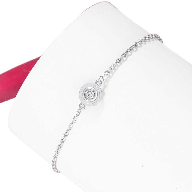 Kia One V Gold Plated Single Dia Small Round Necklace UFO Style Simple Pendant