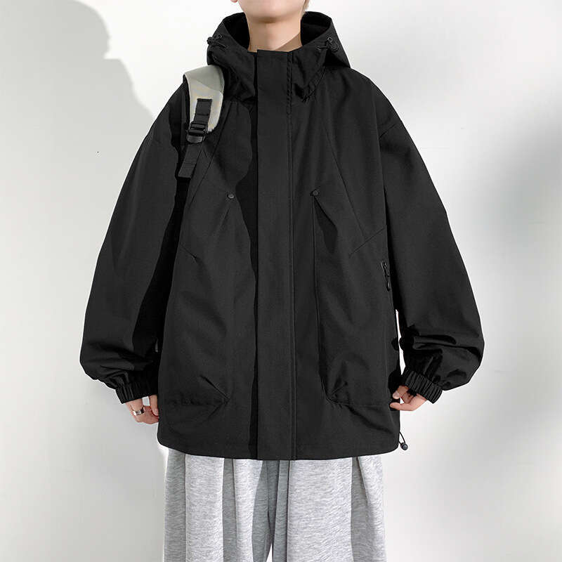 Designer Clothing 2025 New Camping Men Windbreak Coat Plus 8Xl Fashion Casual Waterproof Jacket Male Solid Color Outerwear Big Size