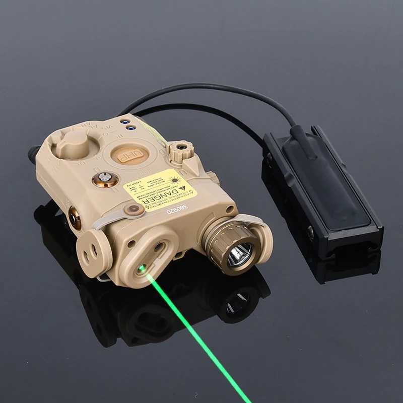 WADSN PEQ-15 Red Green Blue Laser with Pressure Switch Mount Slot Fit 20mm Rail Airsoft PEQ IR LED Light White Light Strobe R250728