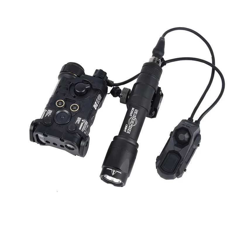 Tactical NGAL Red Green Blue Indicator M300A M600C Hunting Scout Light With Airsoft AXON Dual Control Switch Rail M300A XJ250728