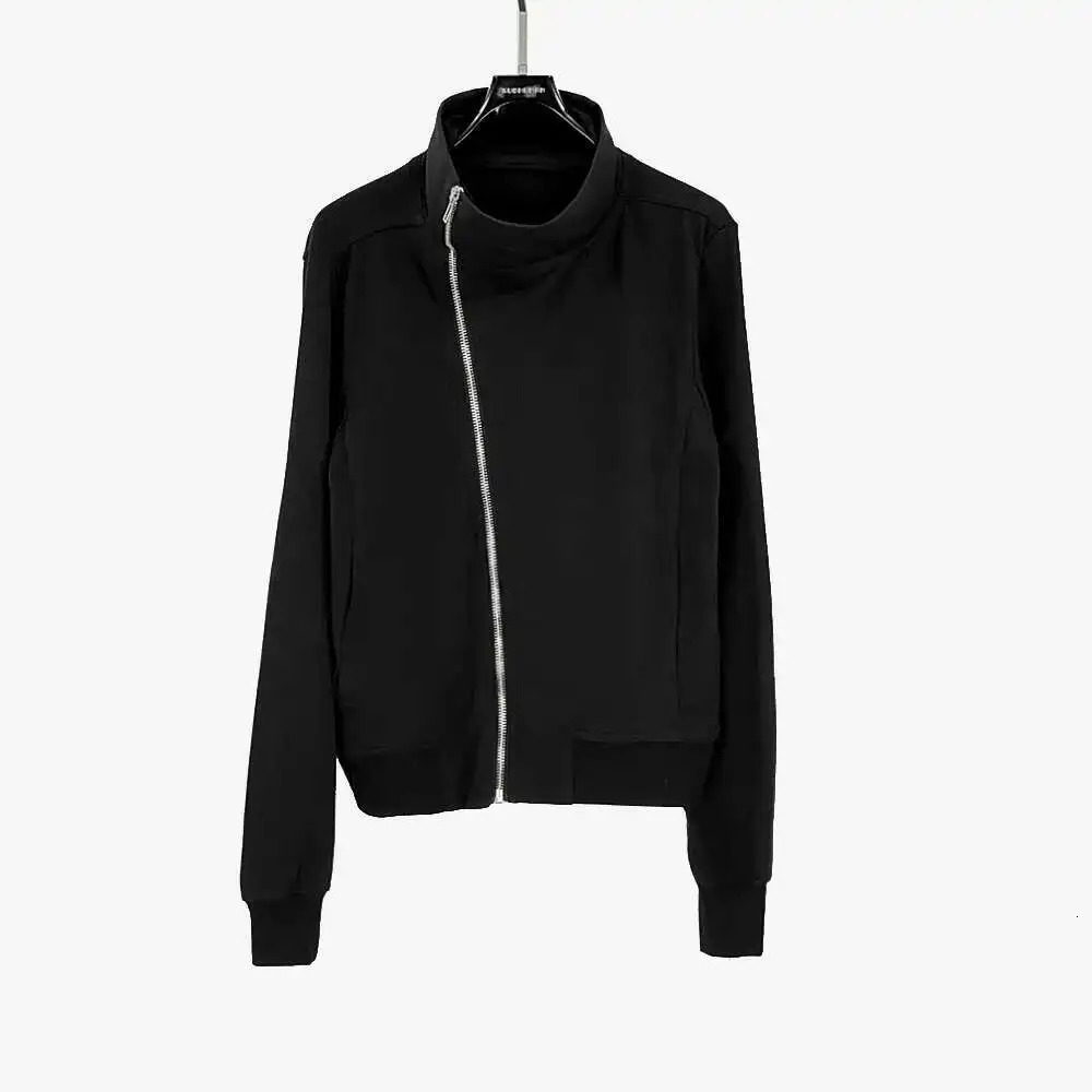 PFNW Darkwear High Quality Minimalist Outerwear Punk Slant Zipper Turtleneck Cardigan Sweatshirt Jacket Men 28W5603 250729