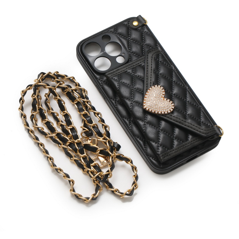 Luxury Classic Leather Mobile Phone Case Mobile Covers for iPhone 12-16 Series