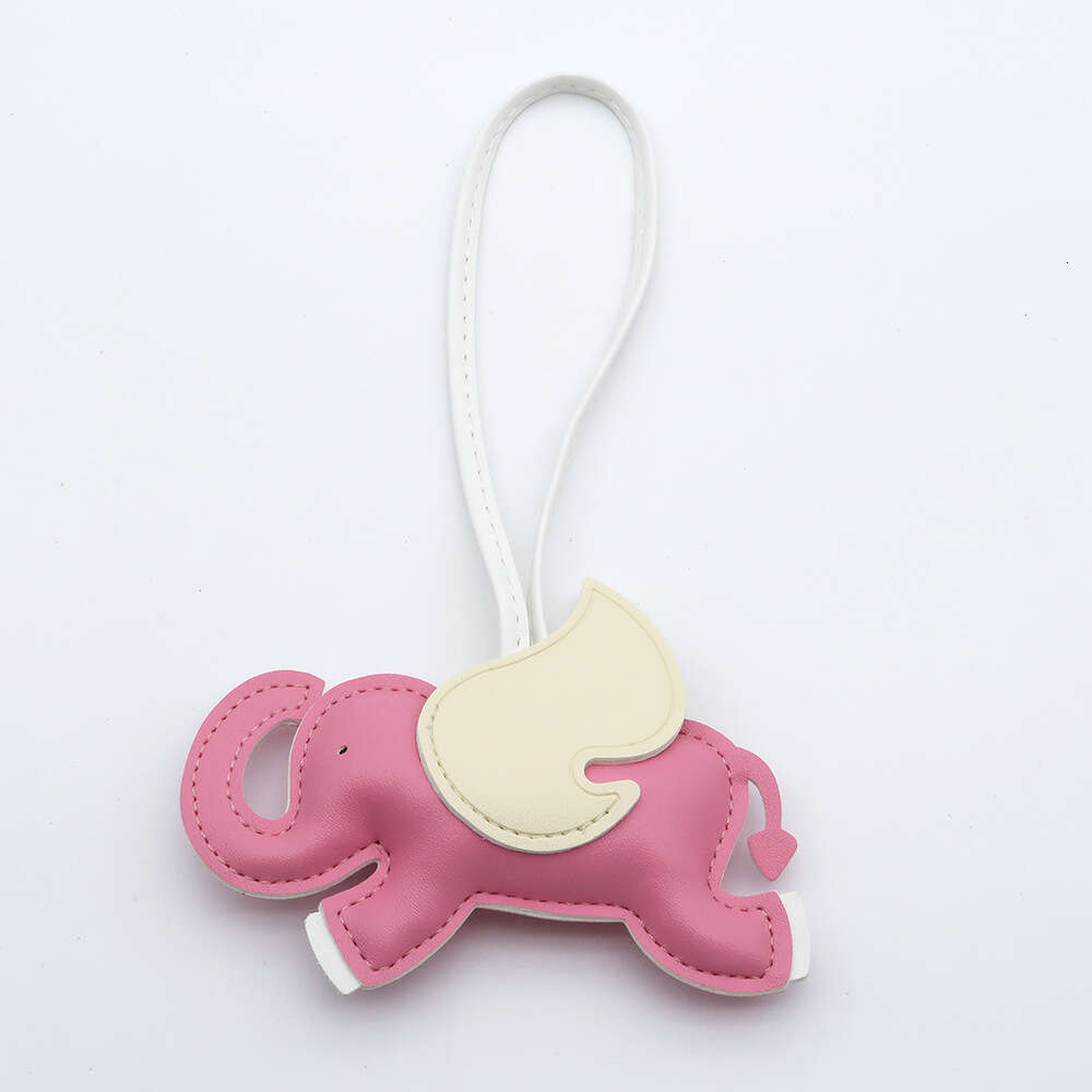 Creative Mini Cute Car Keychain Gift Cartoon PU Leather Dumbo Bag Pendant