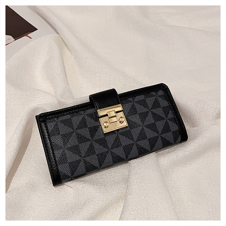 Ladies long purse print classic multi - card card bag ID card holder bag retro wallet 2025s hot