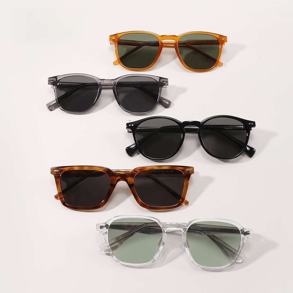 DHsunglasses TR90 KG Series Sunglasses - UV400 Polarized, Trendy Polygon Frame, Punk & Hiphop Style for Men/Women (KG2501-Tortoise)
