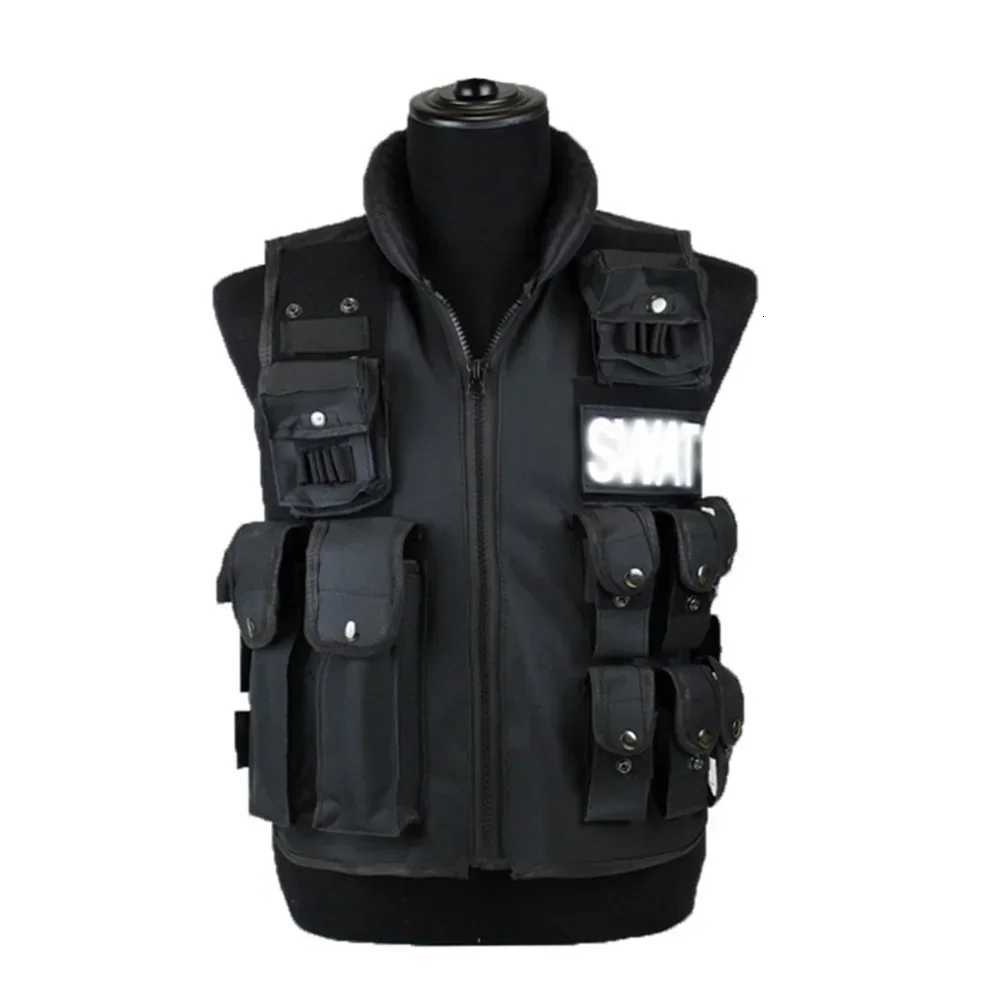Multi Pockets Tactical Vest Hunting Outdoor Waistcaot Training CS Game Waist Coat Paintball Modular Security Guard SWAT Vests Z250728