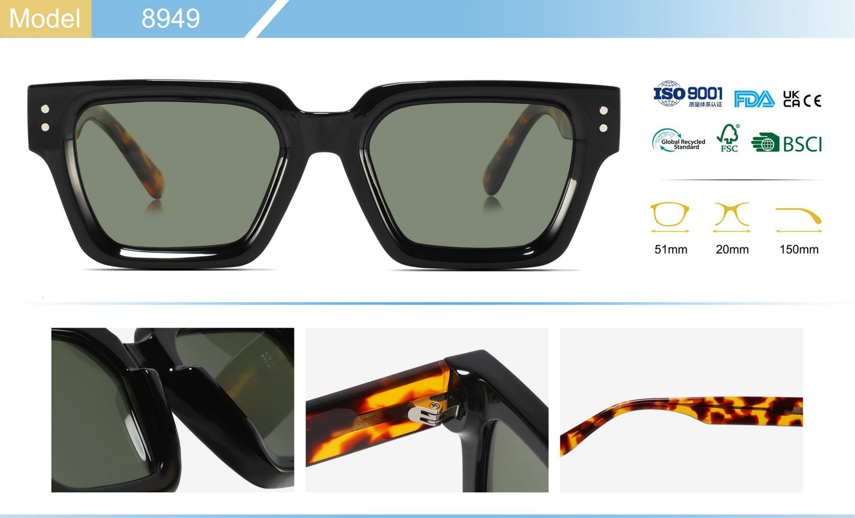 Luxury sunglasses designer glasses for women saratch resistent polarized full frame perfect in travel daily wear casual design popular in fasion trend