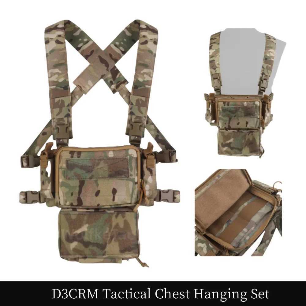 Tactical D3CRM chest equipment air gun tactical vest with 5.56/9mm Mag bag outdoor hunting vest suitable for tactical games Z250728