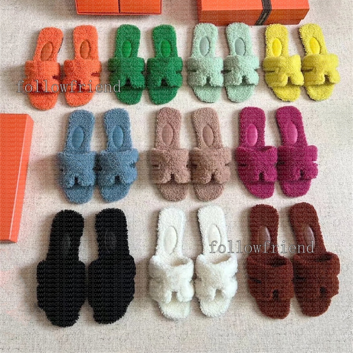 Luxury Slides Designer Slippers women Slippers Furry Slides H Letter Wool Fur Fluffy Furry Warm Letters Sandals Comfortable Fuzzy Gi Flip Flop Slippers Z251015