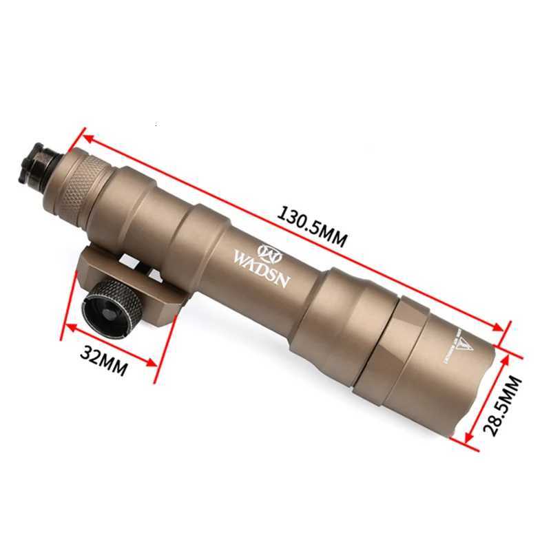 WADSN Tactical M600DF Weapon Flashlight Scout Light 1400LM LED Dual Fuel Hunting Rifle Scoutlight Fits 20mm Picatinny Rail Mlok XJ250728