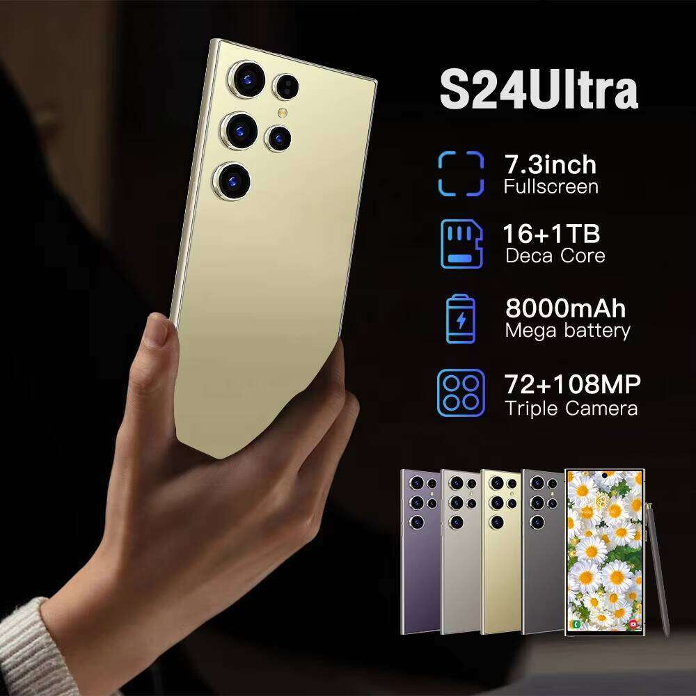 S24 Ultra 7.3-inch 5G Smartphone 16GB + 1TB HD Screen Face Unlock Android 14 Second-hand Phone