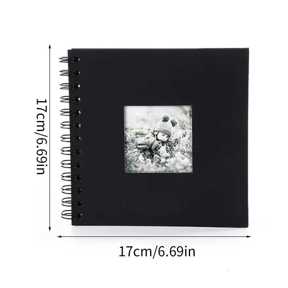 Lovely 6 Inch Scrapbook Photo Album 20 Internal Pages Cover Window Design Travel Album Wedding Album For Lover Baby Wedding Z250729