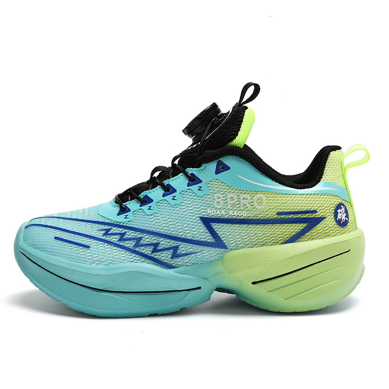 Carbon Plate Boys Elementary School Entrance Exam Sports Rotating Button Running Shoes Women 40