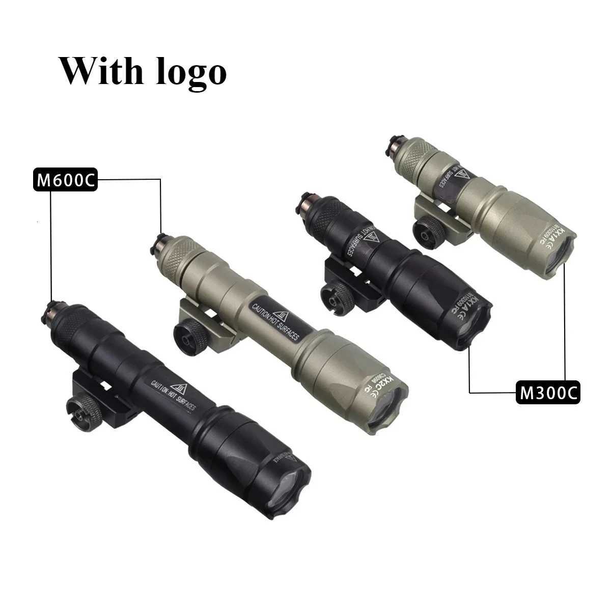 M600 M300 Tactical Weapon Scout Light With UN Remote Pressure Switch Fits 20mm Rail Hunting Airsoft Flashlight Torch R250728