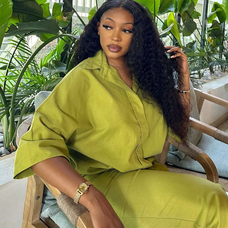 Shirt For Women Summer New Plus Size Loose Long Pants Two-Piece Set B5