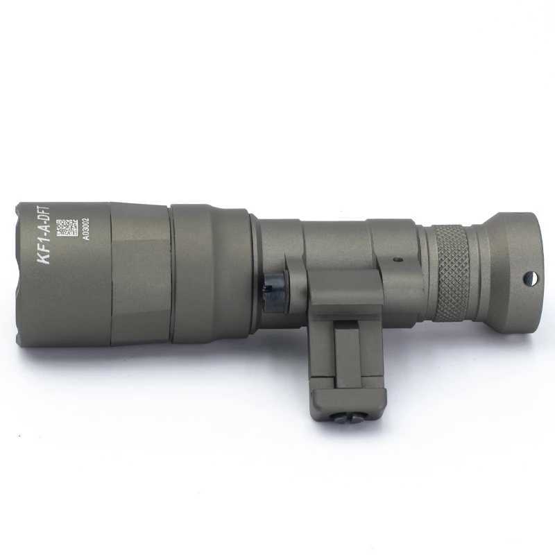 640DFTM340DFT Tactical Flashlight Scout Light Turbo Spotlight Floodlight Version Fit 20mm Rail Airsoft Rifle Accessories R250728