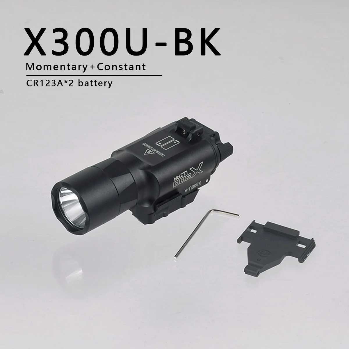 US warehouse M600C M600 M300 X300 Ultra Tactical Scout Light Rifle Weapon Flashlight Hunting Momentary Pressure Switch R250728