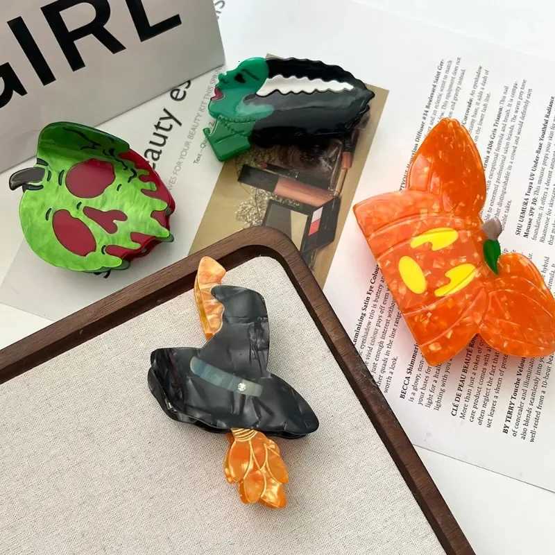 New The Witchs Favorite Hair Claw Halloween Creative Design Acetate Hair Claw Clips Hair Accessories for Women Girls Z250729