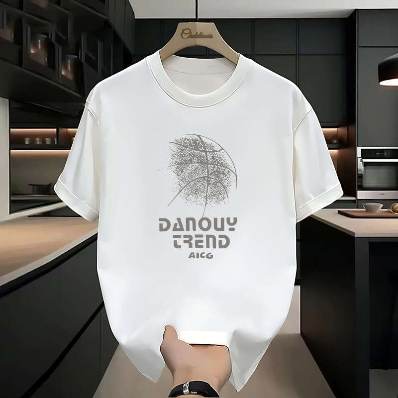 Designer T Shirt Men's Heavyweight T-Shirt, Men's Pure Cotton Short Sleeve, Men's Summer American Style T-Shirt, 2024 New Large Size Me