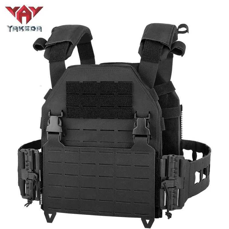 YAKEDA 1000D Nylon Camo Tactical Vest Plate CarrierHunting Vest with Laser Cut Molle for Training and Personal Defense Equipment Z250728
