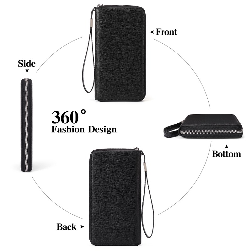 Large Womens Wallet with Multiple Compartments for Cards - Durable Casual Design