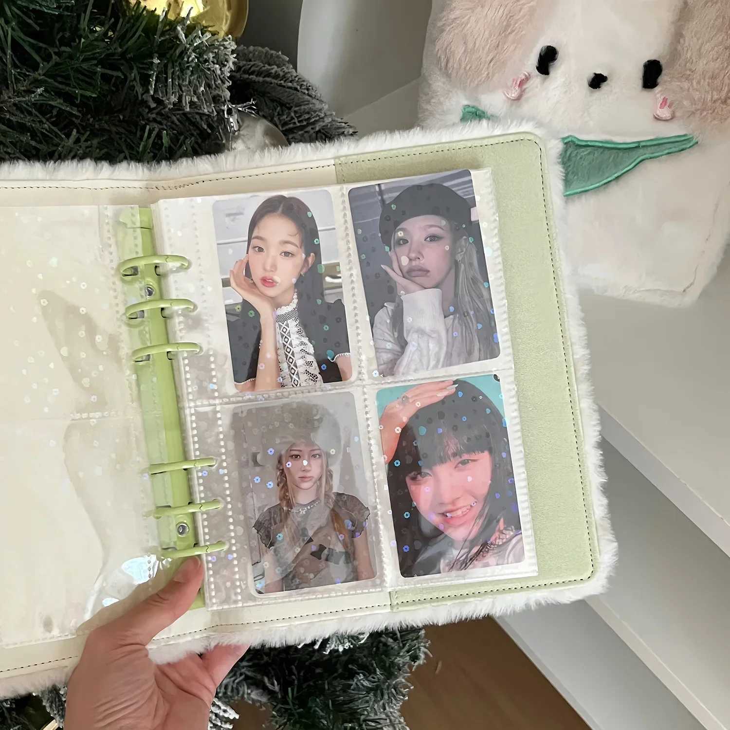 Kpop Binder Photocards Holder Kaii Plush Photo Album Idol Photocards Collect Book Student School Notebook Stationery Z250729