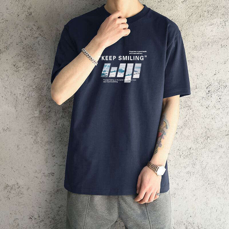 Designer T Shirt Men's Short Sleeve T-Shirt Trendy Brand Summer Loose Fit Pure Cotton New Base Shirt Top Tee Graphic Tee Tracksuit