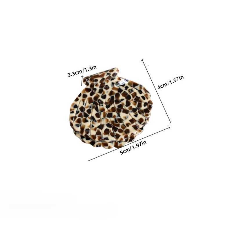Unique Korean Hair Clips for Women Small Colorful Originality Shell Shape Hair Claws Acetate Material Hair Accessories 2025 Z250729