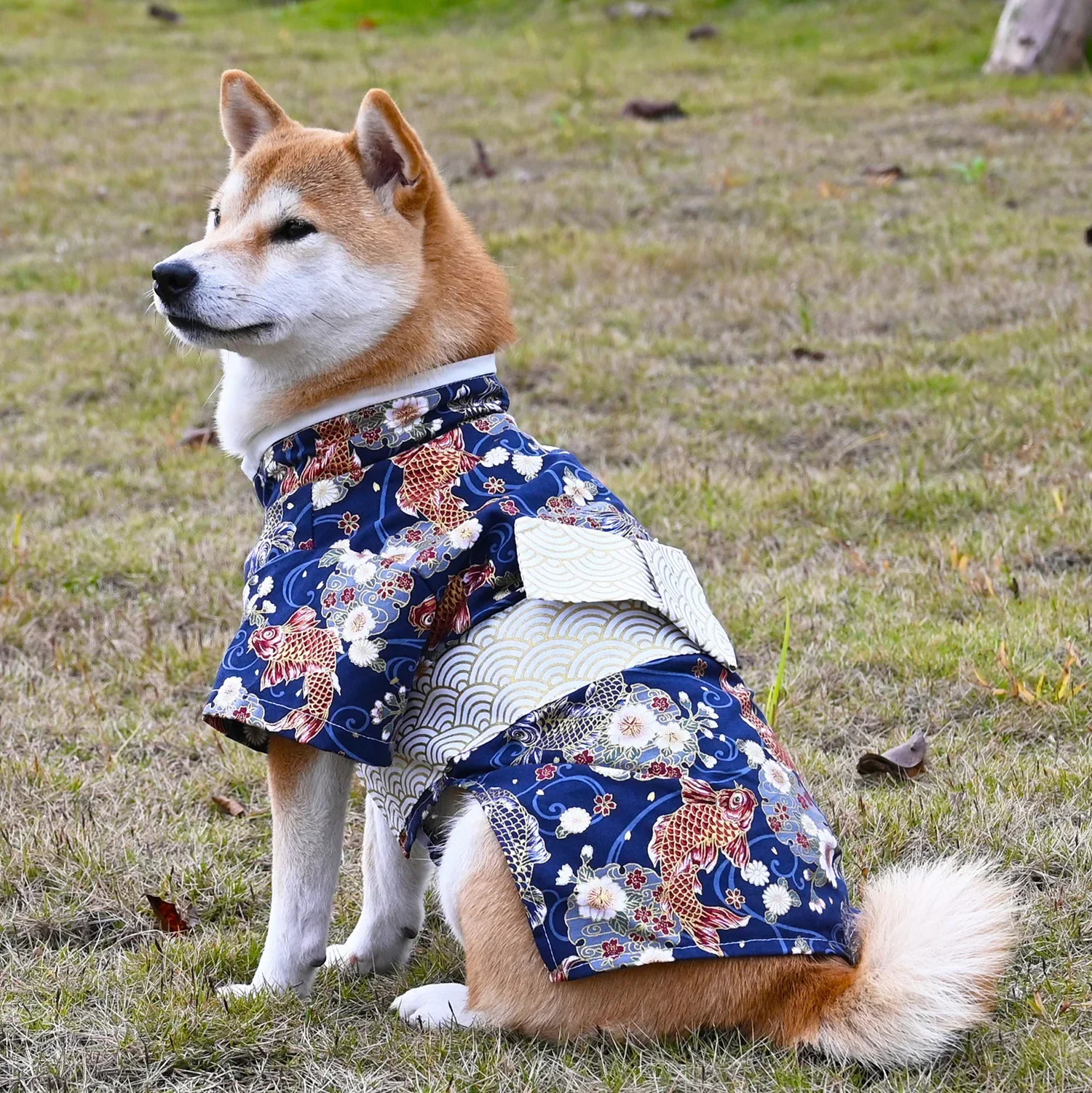 Japanese Style Pure Cotton Pet Kimono Small and Medium Dog Clothes Corgi Shiba Inu Puppy Costume Cat Dogs Accessories 250729