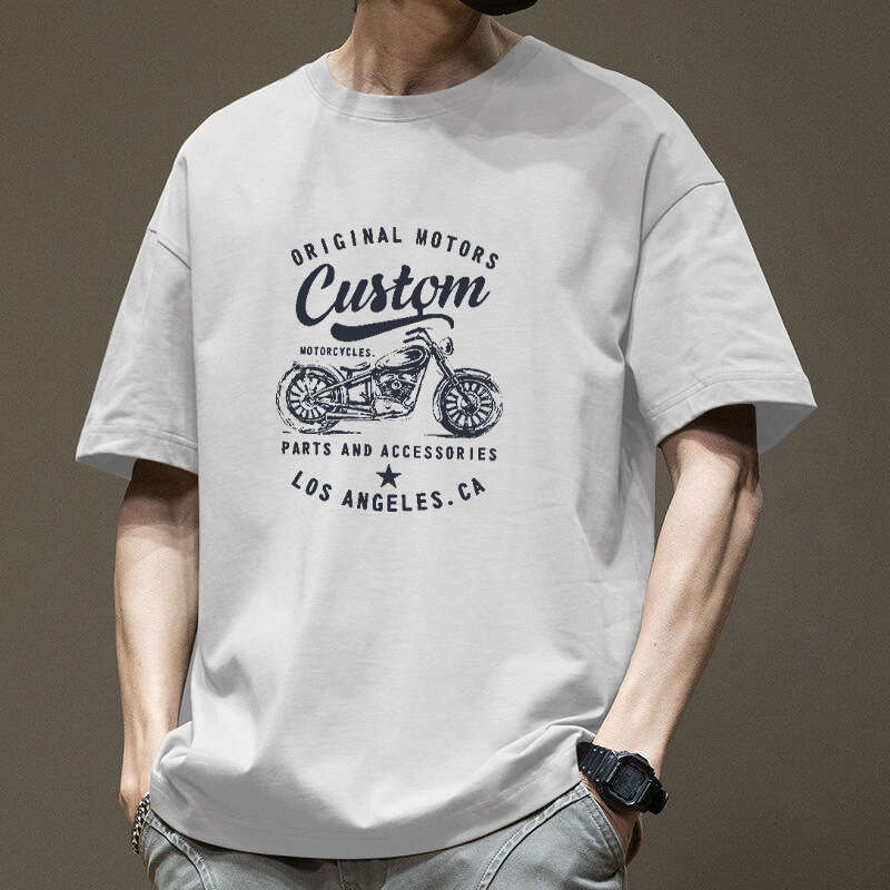 Designer T Shirt Heavyweight Trendy Brand Short Sleeve T-Shirt For Men Summer High-End Brand Top Men's Pure Cotton American Style Ins Casual Tee 