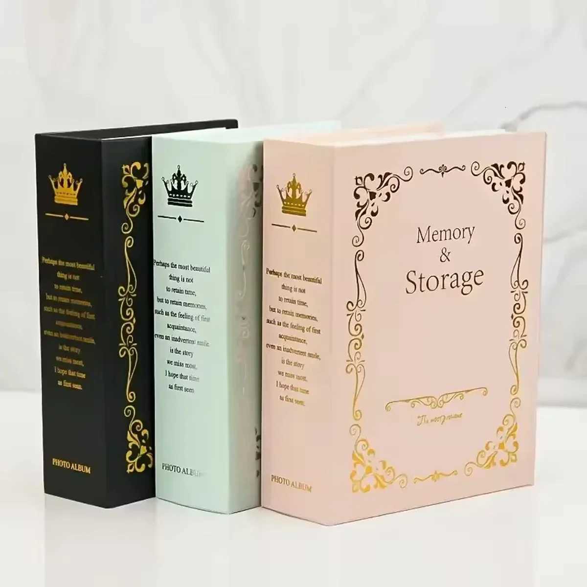 100 Pictures Pockets Gilded Photo Album 6 Inch Inters Photos Book Case Kid Memory Gift Z250729