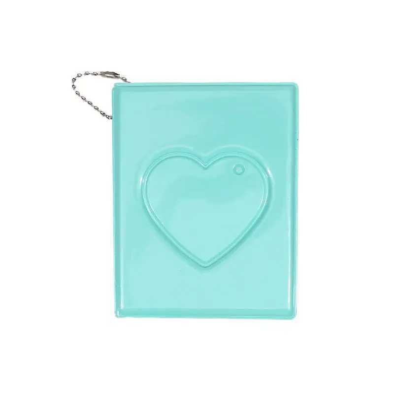 New 3-inch Solid Color Photo Album Love Hollow Photocard Holder with Heart Pendant Kpop Idol Cards Collection Book Album Z250729