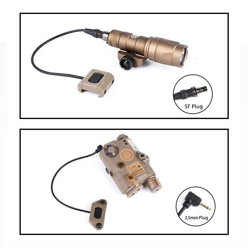 Tactical ModButton Remote Pressure Switch For SF M300 M600 Flashlight Weapon Light DBAL A2 PEQ15 MLok Keymod Airsoft Accessories R250728
