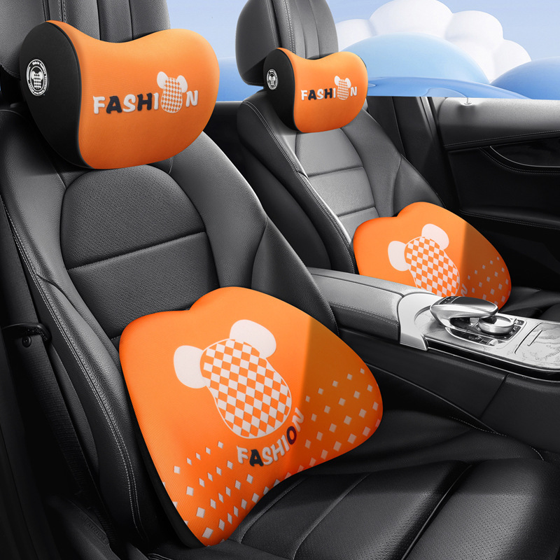 Seat Cushions Bear Memory Foam Headrest And Lumbar Support 250728