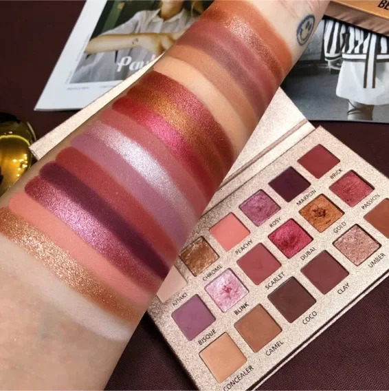 Beauty Glazed Perfixt 18 Color Eyeshadow Palette Pearly Finish Earth Color ToneLong Lasting Natural Blendable Gifts For Women 250726