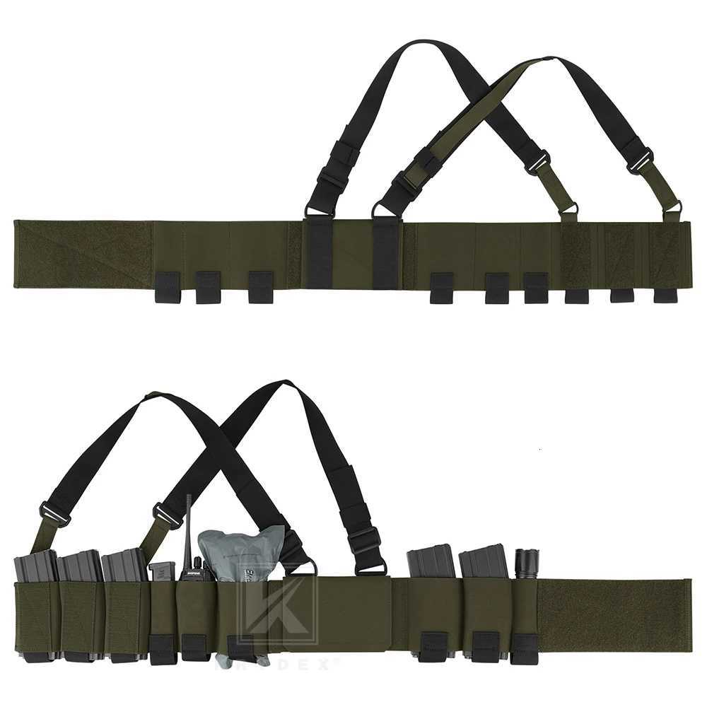 KRYDEX Tactical Ready Chest Rig Concealed Rig Vest Elastic Cummerbund 5.56 Magazine Radio Pouch X Harness Sticky GP Candy Pouch Z250728