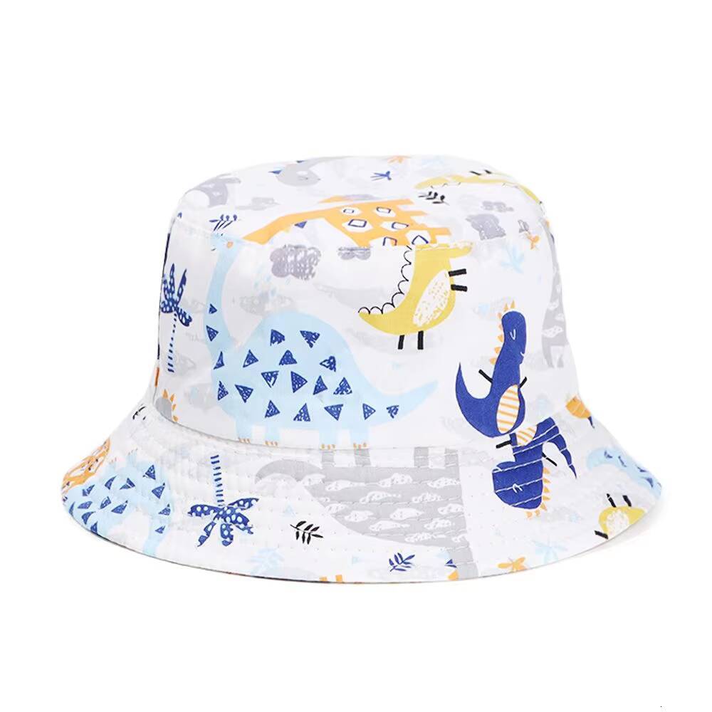 1PC Children Fisherman Sunshade Hats Graffiti Headwear Fruit Animal Basin Boy Girl Baby Panama Cap Kids Decorate Hat ddmyshoesvip