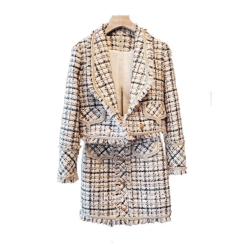 Socialite Style Suit Western Style Years New Womens Early Spring Wear fashion Suit Skirt Two-piece Set