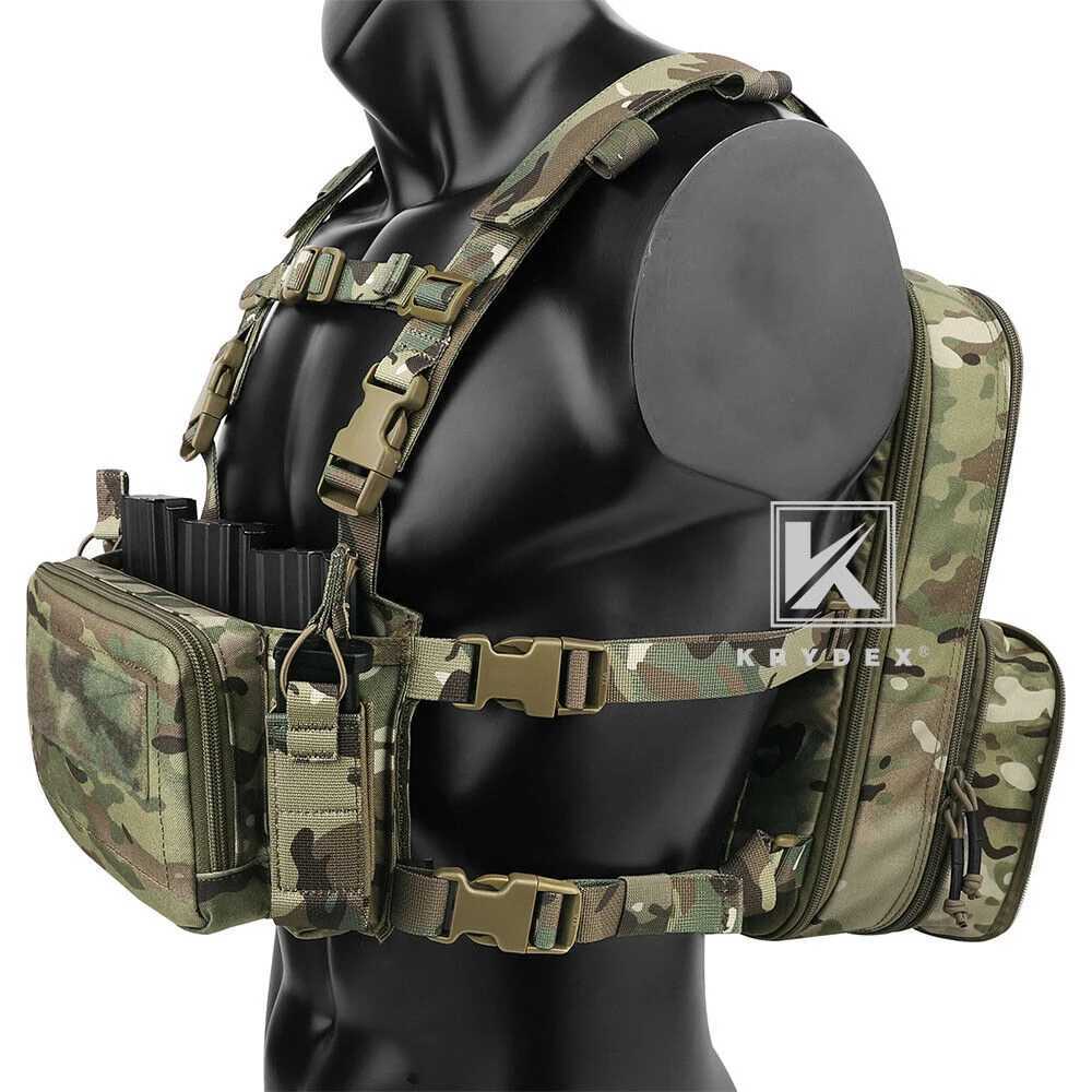 KRYDEX Tactical Flatpack D3 Backpack D3CR Chest Rig Vest Rifle AK M4 Pistol Magazine Pouch Hunting Paintball Hiking Camo Bag Z250728