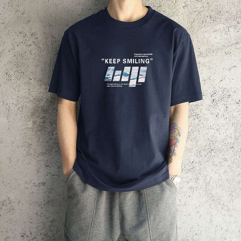 Designer T Shirt Men's Short Sleeve T-Shirt Trendy Brand Summer Loose Fit Pure Cotton New Base Shirt Top Tee Graphic Tee Tracksuit